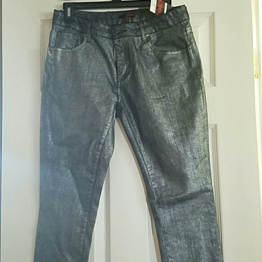 NWT Bongo skinny jeans metallic w/sparkles  9